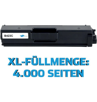 New Build Toner, ersetzt Brother TN-423C, ca. 4.000 Seiten, cyan