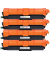 New Build Toner, Multipack, ersetzt Brother TN-243CMYK, ca. 4 x 1.000 Seiten, BK/C/M/Y