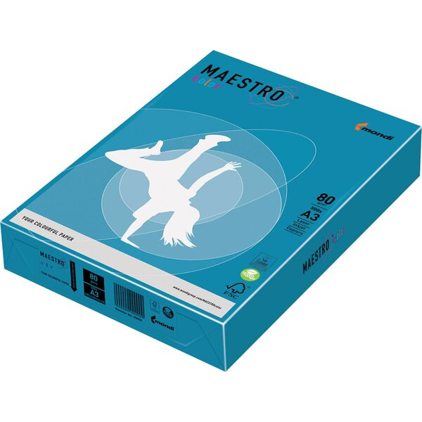 9003974423722 - Kopierpapier Maestro Color DIN A3 80gqm blau 500 Blatt 9003974423722 Igepa Group 9003974423722 - Kopierpapier Maestro Color DIN A3 80gqm blau 500 Blatt 9003974423722 Igepa Group