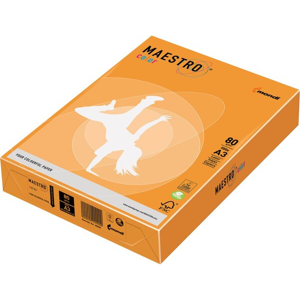 9003974423784 - Kopierpapier Maestro Color DIN A3 80gqm orange 500 Blatt 9003974423784 Igepa Group 9003974423784 - Kopierpapier Maestro Color DIN A3 80gqm orange 500 Blatt 9003974423784 Igepa Group
