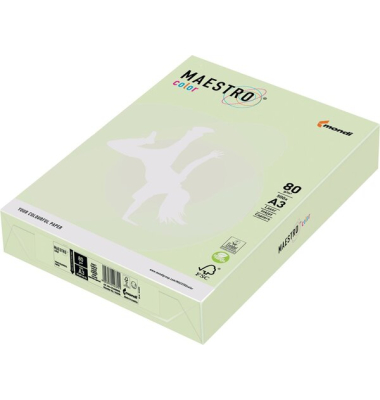 Kopierpapier Maestro 9417-LG46B80B lindengrün A3 80g
