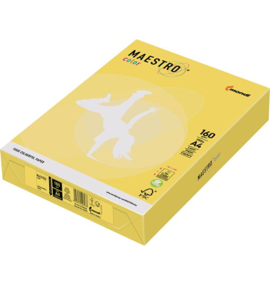 Kopierpapier Maestro 9417-CY39A16S kanariengelb A4 