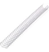 Drahtkamm, DIN A4, Teilung 2:1, 23 Ringe, Durchmesser 16,0 mm, weiß