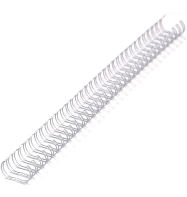 Drahtkamm, DIN A4, Teilung 2:1, 23 Ringe, Durchmesser 6,4 mm, weiß