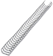 Drahtkamm, DIN A4, Teilung 2:1, 23 Ringe, Durchmesser 12,7 mm, silber
