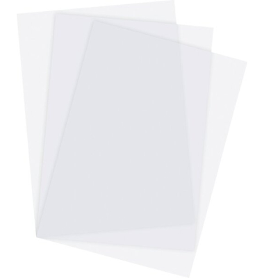 Deckbl&auml;tter, DIN A4, transparent, klar, gl&auml;nzend, St&auml;rke 0,20 mm