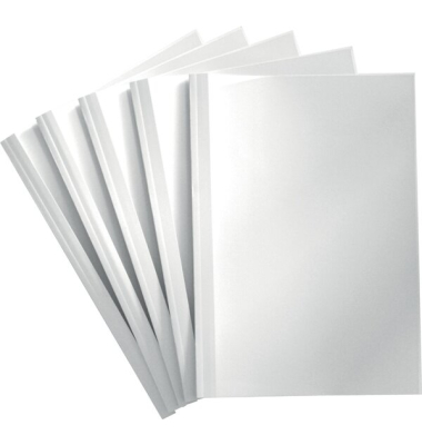 Thermobindemappen, St&auml;rke 3 mm, R&uuml;ckenblatt wei&szlig;