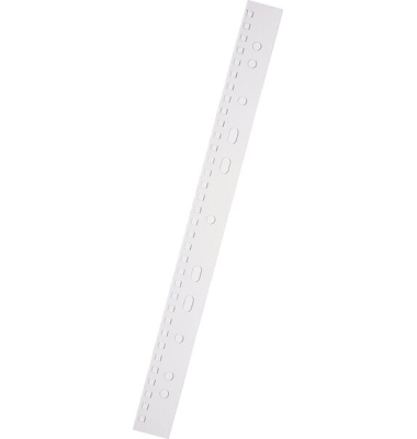 Heftstreifen RS2203082, 3,5x30cm (BxL), Kunststoff mit Kunststoffdeckleiste, transparent