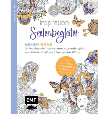 Inspiration Seelenbegleiter, Malbuch für Erwachsene