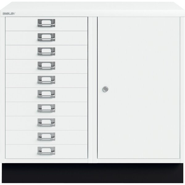 5020073859171 - Komibschrank Flügeltüre 10 Schubladen verkehrsweiß 5020073859171 Bisley
