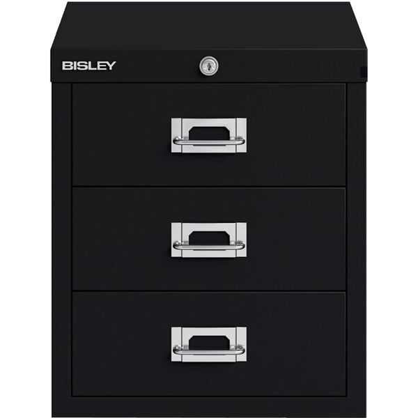 5020073859102 - Schubladenschrank 3 Schübe mit Schloss schwarz 5020073859102 Bisley 5020073859102 - Schubladenschrank 3 Schübe mit Schloss schwarz 5020073859102 Bisley