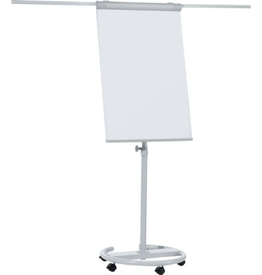Flipchart ECO, F2400/N, 68x105cm (BxH), hellgrau, mit Rollen, mit 2 Seitenarmen