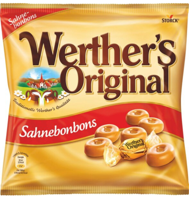 Werthers Original Sahnebonbons 245g Einzeln gewickelte klassische 