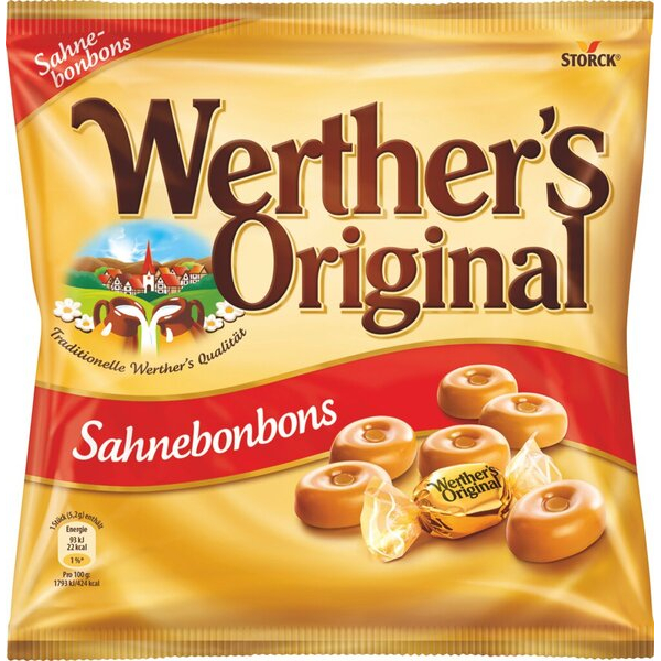 4255704325256 - Werthers Original Sahnebonbons 245g Einzeln gewickelte klassische  4255704325256 Storck