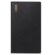 Taschenkalender 70-12 212 906, schwarz, 2 Seiten / 1 Woche, 