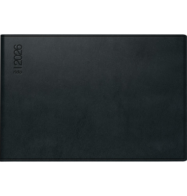 Taschenkalender 70-17 523 906, schwarz, 2 Seiten / 1 Woche, 