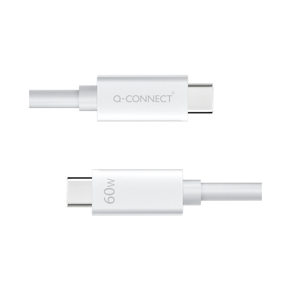 Q-connect Ladekabel USB-C 3.2 1,2m weiß 5705831170438 Q-connect