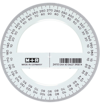 Vollkreis-Winkelmesser 2410 glasklar