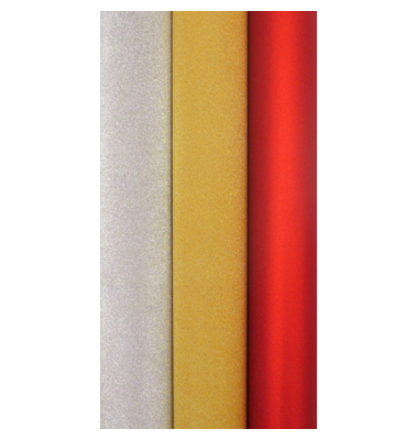 Weihn.Geschenkpapierrolle 1.5mx70cm sort