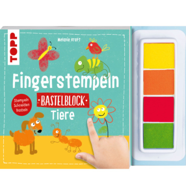 Bastelblock Fingerstempeln Tiere