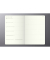 Buchkalender C2615, schwarz, 2 Seiten / links Woche / rechts Notizseite, 