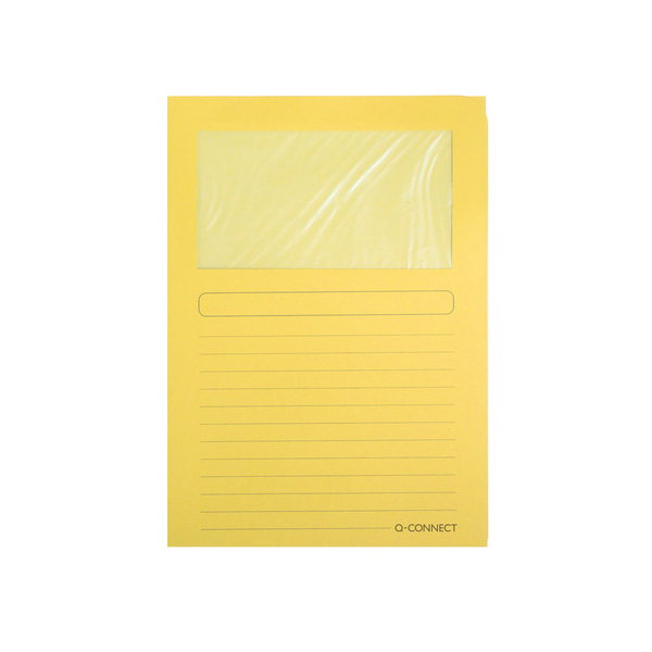50 Stück Q-connect Umlaufmappe Q-CONNECT KF15244 gelb Papier 120g 5705831152441 Q-connect