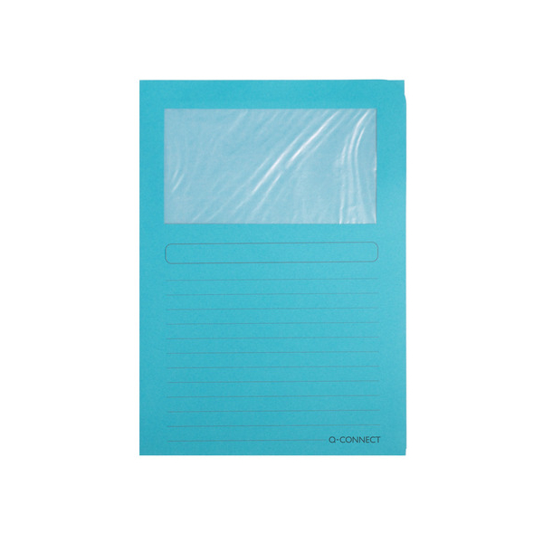 50 Stück Q-connect Umlaufmappe Q-CONNECT Ordo KF15246 blau Papier 120g 5705831152465 Q-connect