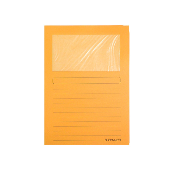 50 Stück Q-connect Umlaufmappe KF15248 orange Papier 120g 5705831152489 Q-connect