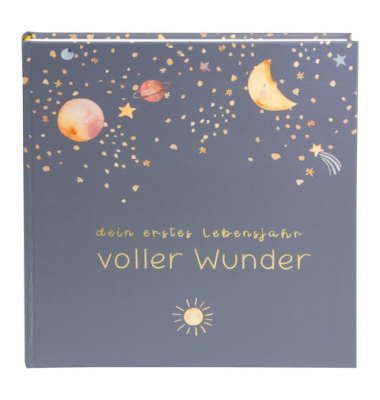 Fotobuch Baby voll.Wunder Weltraum blau