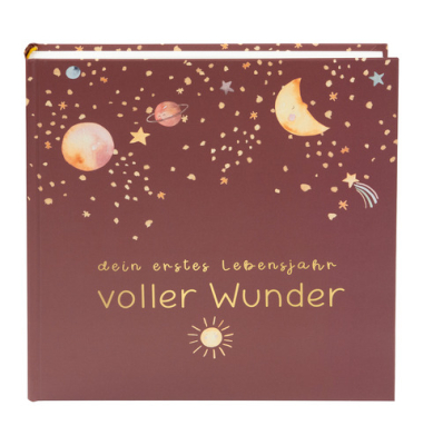 Fotoalbum Baby 24 496, Weltraum - voller Wunder, 25x25cm (BxH), 60 Seiten