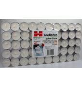 Teelichter FLATPACK 690820 wei&szlig; 3,9cm ca. 4 Stunden Brenndauer