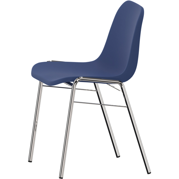 5901747153392 - Besucherstuhl BETA blau   chrom 4-Fuß-Gestell 5901747153392 Nowy Styl