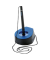 Stiftest&auml;nder SALSA, mit Kette, schwarz/blau