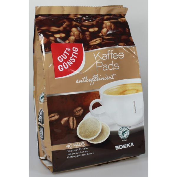 4311501065846 - Kaffeepads entkoffeiniert 257693 40 Stück Pads im Beutel 4311501065846 40 Stück