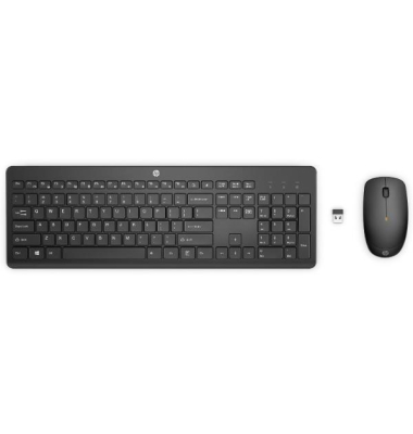1Y4D0UT 235 Tastatur Maus-Set, kabellos, schwarz
