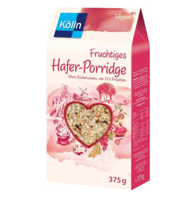 Hafer-Porridge Fruchtiges, 375g im Karton