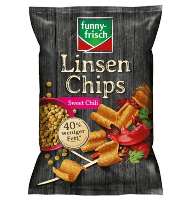 Linsen Chips Sweet Chili Style, 90gr Linsen Chips Sweet Chili Style, 90gr