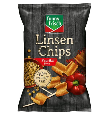 Linsen Chips Paprika Style, 90gr Linsen Chips Paprika Style, 90gr