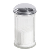 Zuckerstreuer mit Kappe, 300ml, 14 cm, Glas, klar