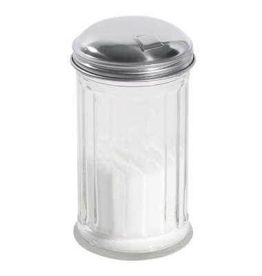 Zuckerstreuer mit Kappe, 300ml, 14 cm, Glas, klar Zuckerstreuer mit Kappe, 300ml, 14 cm, Glas, klar