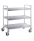 Servierwagen 7004003, Edelstahl, 3 Böden, silber