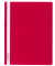 Schnellhefter 258003, A4+, rot, Polyvinylchlorid (PVC), Vorderdeckel transparent