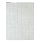 Briefblock A5, kariert, 60g, ungelocht, ohne Deckblatt, Recycling, 50 Blatt