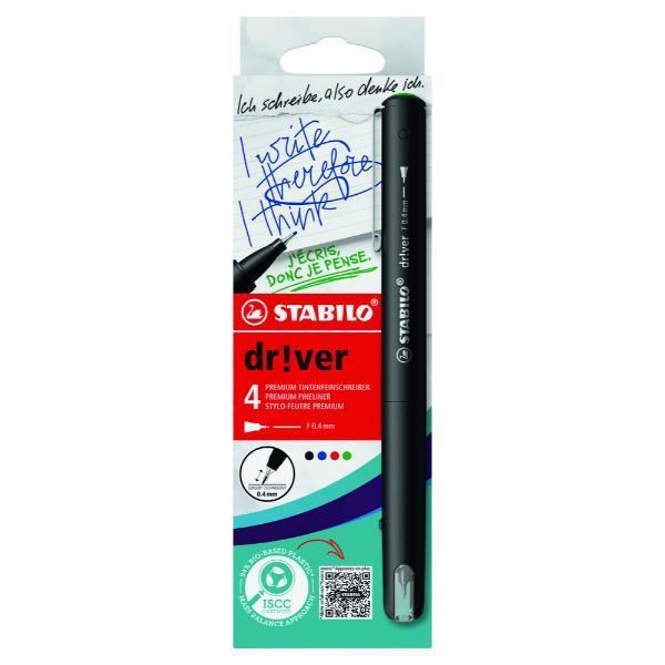 4006381614993 - 1088 dr!ver Fineliner 04 mm sortiert 4006381614993 4 Stück