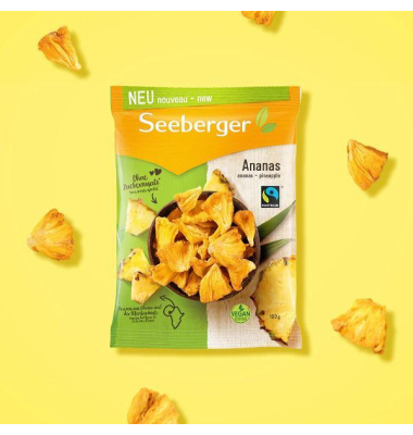 Ananas getrocknete Fruchtscheiben, ungezuckert, Fairtrade, 100g Ananas getrocknete Fruchtscheiben, ungezuckert, Fairtrade, 100g