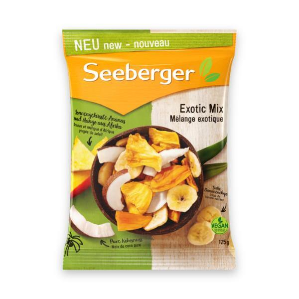 4008258424001 - Exotic-Mix mit Mango Kokoschips Ananas Bananenchips 125g 4008258424001 SEEBERGER