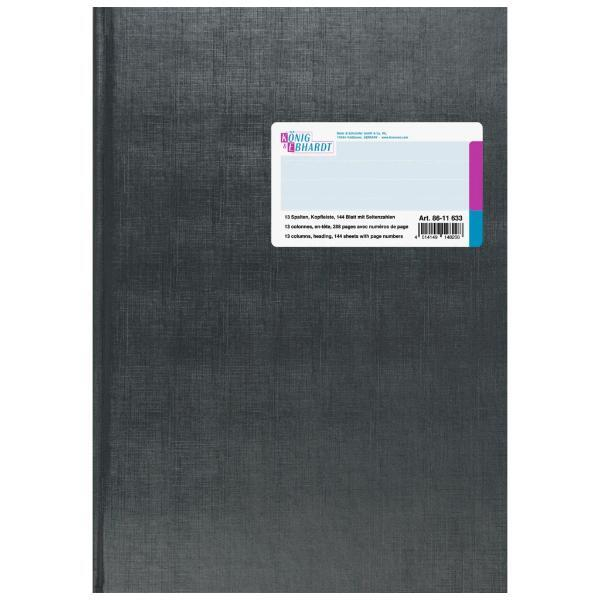 4014149148208 - Spaltenbuch 8611633 A4 144 Blatt   288 Seiten mit Kopfleiste 13 Spalten über 2 Seiten paginiert 4014149148208 König & Ebhar