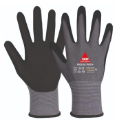 Mechanikschutzhandschuhe, Nitrilschaum, schwarz/grau, Gr&ouml;&szlig;e 12