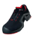 Sicherheitshalbschuhe uvex 1 x-tended support, S3L, ESD, Unisex, schwarz/rot, Weite 12, Gr&ouml;&szlig;e 49
