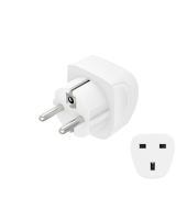 223459 Reiseadapter Typ G, 3-Polig, für England, Commonwealth und UK, weiß